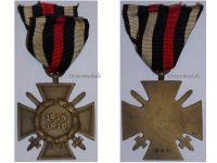 Germany WWI Hindenburg Cross with Swords for Combatants Maker G&S