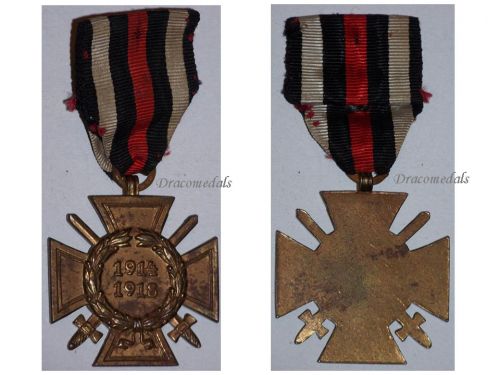 Germany WWI Hindenburg Cross with Swords for Combatants without Maker's Mark