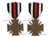 Germany WWI Hindenburg Cross with Swords for Combatants Maker WD
