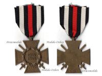 Germany WWI Hindenburg Cross with Swords for Combatants Maker WD