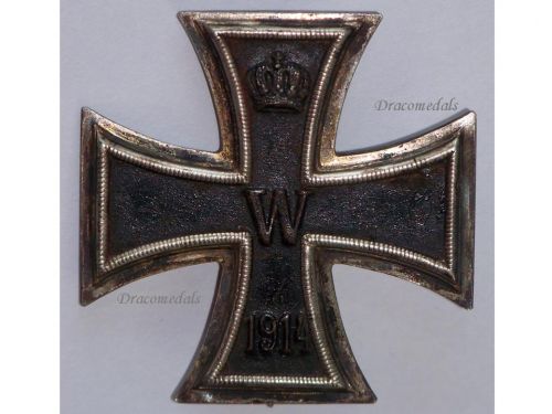 Germany WWI Iron Cross 1914 1st Class EK1 Marked 800