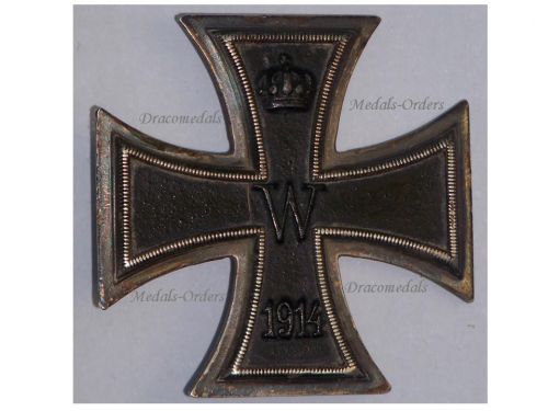 Germany WWI Iron Cross 1914 1st Class EK1 by Maker KAG