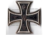 Germany WWI Iron Cross 1914 1st Class EK1 by Maker WS