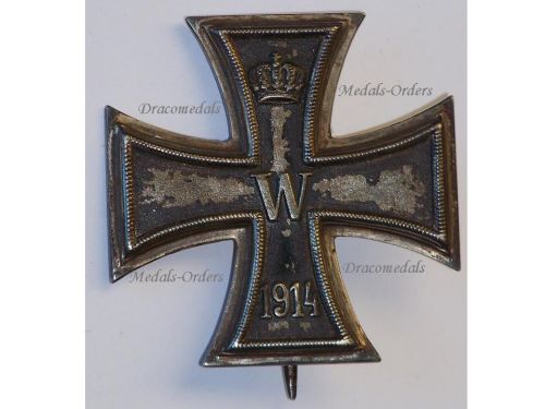 Germany WWI Iron Cross 1914 1st Class EK1 by Maker KO