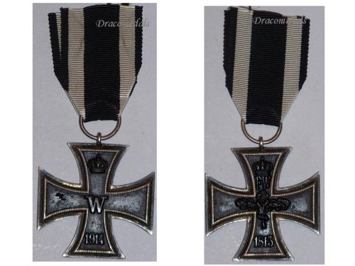 Germany WWI Iron Cross 1914 2nd Class EK2 by Maker W
