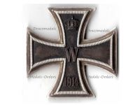 Germany WWI Iron Cross 1914 1st Class EK1 by Maker WS