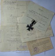 Germany WWI Iron Cross 1914 2nd Class EK2 by Maker KAG with Diploma to NCO of the 35th Fusilier Regiment Prince Heinrich of Prussia
