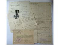 Germany WWI Iron Cross 1914 2nd Class EK2 by Maker KAG with Diploma to NCO of the 35th Fusilier Regiment Prince Heinrich of Prussia