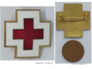 Germany WW2 German Red Cross Badge Civil Volunteer Social Welfare 5th Type by Deschler