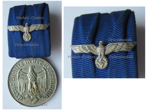 Germany WWII Long Service Medal 4th Class for 4 Years with Eagle for the Army and the Navy (Wehrmacht & Kriegsmarine)