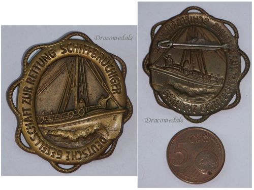Germany WWII Badge of the German Maritime Search Rescue Association 1933 1945