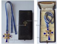 Germany WWII Mother's Cross 1938 Gold Class 2nd Type 1939 Boxed by Klamt & Sons