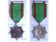 NAZI Germany WWII Ostvolk Eastern Peoples Medal for Bravery with Swords Silver 2nd Class in Silvered Zinc