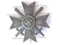 NAZI Germany WWII Military Cross for War Merit with Swords 1st Class 1939 by Maker 3 Wilhelm Deumer 