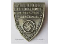 Germany WWII Badge Arbeitsbeschaffung 1934 DAF Deutsche Arbeitsfront (German Labor Front) Donation for Job Creation