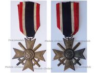 NAZI Germany WWII Military Cross for War Merit with Swords 2nd Class 1939 by Maker 6 Fritz Zimmermann 