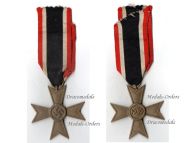 NAZI Germany WWII Military Cross for War Merit without Swords 2nd Class 1939 by Maker 14 Christian Lauer