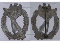Germany WWII Infantry Assault Badge Silver Class in Zinc