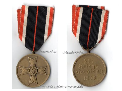Germany WWII Medal for War Merit 1939 in Bronze