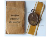 NAZI Germany WWII West Wall Medal with Envelope by August Menze