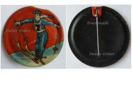 Germany WWII Badge Ski Athlete Tinnie