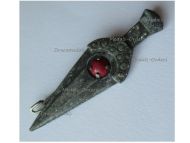 Germany WWII Germanic Dagger WHW Badge Tinnie Marked P1