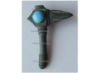 Germany WWII Germanic Axe WHW Badge Tinnie Marked W4