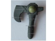 Germany WWII Germanic Axe WHW Badge Tinnie Marked W8