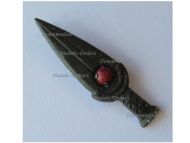 Germany WWII Germanic Dagger WHW Badge Tinnie Marked G6b