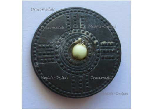 Germany WWII German Proto Germanic Shield 1000 b.C. WHW Badge Tinnie Marked W16