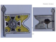 NAZI Germany WWII Signals Troops Standard WHW Badge Tinnie Marked 1Sa