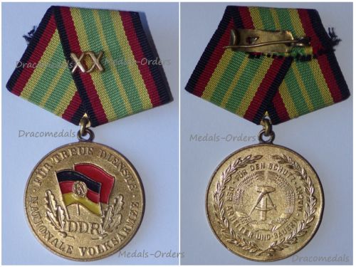 East Germany Medal for Long Service in the National People's Army 1st Class XX Years