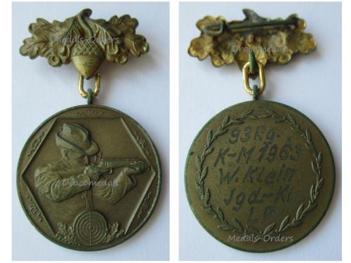 West Germany Marksmanship Medal, 93rd Jeager (Hunter) Regiment, 1963 Attributed