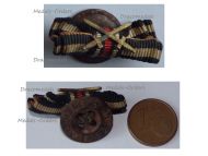 Germany WWI Lapel Pin Boutonniere Hindenburg Cross with Swords for Combatants Marked Solide Elegant