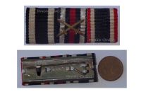 NAZI Germany WW1 Iron Cross Hindenburg WW2 Wehrmacht War Merit Military Medals Ribbon Bar 1914 1939 German