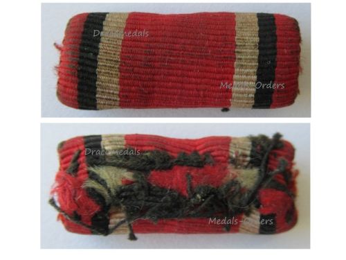 Germany WWI Ribbon Bar for the Prussian Red Cross Service Medal