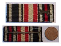 Germany WWI 3 Medals Ribbon Bar Iron Cross Hamburg Hanseatic Cross Hindenburg Cross for Combatants