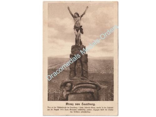 Germany WWI Propaganda Postcard, Jesus Cross of Saarburg , Gefreiter 26th Reserve Army Corps, Postmarked 1915