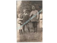 Germany WWI Photo German Soldier with Children