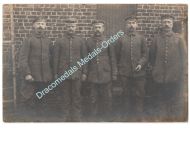 Germany WWI Group Photo German Enlisted Men, Iron Cross Ribbon