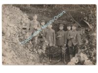 Germany WWI Group Photo, German Soldiers, Dugout Entrance
