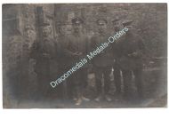 Germany WWI Photo German NCO and Soldiers, Iron Cross, Feldpost 1918