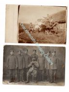 Germany WW1 2 photos Underage Child Soldiers Officer Sword Medal Bar Cap German Army Great War 1914 1918