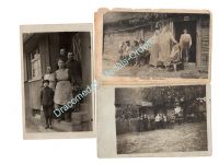 Germany WW1 3 Photos Eastern Front Soldiers Russians Postcards Field Post Photograph 1914 1918 Great War WWI