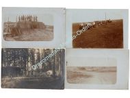 Germany WW1 4 Photos Front Soldiers Trenches Patrol Postcards Field Post Photograph 1914 1918 Great War WWI