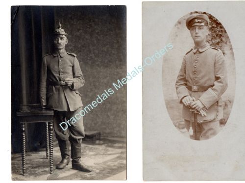 Germany WW1 Photo NCO Artillery Sword Portapee Spiked Helmet Pickelhaube Photograph 1914 1918 Great War