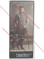 Germany WWI Cabinet Photo Hussar in full Dress Uniform with Sword & Spurs by Scholz