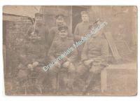 Germany WWI Photo NCO Group, Staff Sergeant Major, Iron & Bavarian Military Merit Cross Ribbon Bar