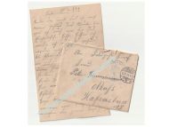 Germany WWI Letter & Envelope, Field Post Stamp, 1914, Coblenz