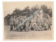 Germany WWI Photo Maxim MG08 Machine Gun MG Platoon, Iron Cross, Pistol Holster, Ammo Box